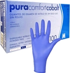 Нітрилові рукавички ComFort Nitrile Gloves Cobalt Сині розмір M 100 шт (4044941027098) - зображення 1