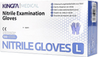 Перчатки нитриловые Kingfa Medical одноразовые, нестерильные, фиолетовые без пудры размер L 100 шт (6973163406627) - изображение 1