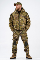 Тактична тепла військова куртка, Камуфляж: Мультикам, Розмір: 56 - зображення 2