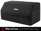 Автомобільний органайзер (саквояж) в багажник Kia/Киа чорний розмір L з преміум екошкіри L0513