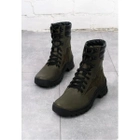 Тактичні черевики (берці) на посиленій підошві VM-Villomi Шкіра/Байка р.45 (777A-HAKI) - зображення 3