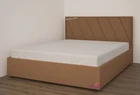 Кровать полуторная 140x200 Клио-2 Mebel-Day Жаккард Коричневый Багама (06)