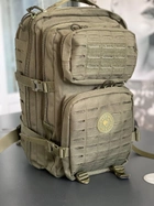 Рюкзак тактический 37л с полиуретановым водостойким покрытием Olive - изображение 4