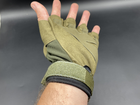Тактичні рукавички безпалі з поліестеру Розмір XL - зображення 7