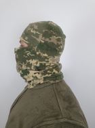 Балаклава на зиму фліс військова для ЗСУ універсального розміру кольору камуфляж піксель 2732 - зображення 7