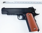Страйкбольний пістолет Funtoy металевий із пластиковими деталями (J 10) - зображення 1