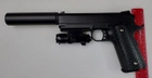 Страйкбольний пістолет Galaxy металевий G.25A - зображення 4
