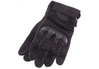 Тактические перчатки Military Gloves черные размер XL (полнопалые военные с закрытыми пальцами осень-зима для военных ВСУ) US-GBK47 - изображение 1