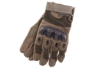 Тактичні рукавиці T-Gloves розмір L олива (повнопалі воєнні з закритими пальцями осінь-зима для воєнних ЗСУ) EFTGO11 - зображення 4