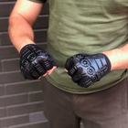 Тактические перчатки RUIN HAWK беспалые черные - изображение 3