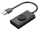 Звуковая карта Orico SC2-BK USB 2.0 внешняя стерео с регулятором громкости