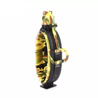 Фляга для воды силиконовая FG Желтый камуфляж 580 мл складная с карабином и компасом - изображение 9