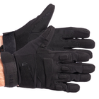 Перчатки тактические с закрытыми пальцами Zelart Blackhawk Action 4468 размер XL Black - изображение 1