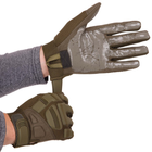 Перчатки тактические с закрытыми пальцами Zelart Action 8799 размер XL Olive - изображение 5