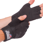 Тактичні рукавички з відкритими пальцями Zelart Action 4928 розмір L Black - зображення 4