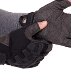 Перчатки тактические с открытыми пальцами Zelart Action 8808 размер M Black - изображение 5