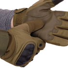 Перчатки тактические с закрытыми пальцами Zelart Action 8798 размер XL Olive - изображение 5