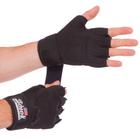 Перчатки тактические с открытыми пальцами Zelart Action 4928 размер M Black - изображение 3