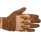Перчатки тактические с закрытыми пальцами Zelart Action 8795 размер XL Khaki - изображение 2