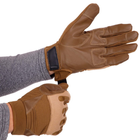 Перчатки тактические с закрытыми пальцами Zelart Action 8795 размер M Khaki - изображение 5