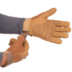 Перчатки тактические с закрытыми пальцами Zelart Sprinter 8790 размер XL Khaki - изображение 5