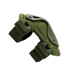 Комплект наколенники и налокотники с регулируемой защитой для локтей и колен олива - изображение 4