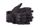 Тактические перчатки черные размер L (полнопалые военные с закрытыми пальцами осень-зима для военных ВСУ) YL-GBK12 - изображение 1
