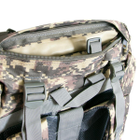 Рюкзак чоловічий тактичний A21 Pixel рюкзак штурмовий баул армійський на 70 л з чохлом і передніми стяжками - зображення 4