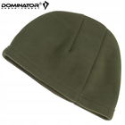 Тактична шапка військова зимова оливкова флісова Dominator Польща - зображення 4