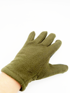 Перчатки тактические полнопалые на флисе (пара), размер универсальный, цвет зеленый - изображение 3