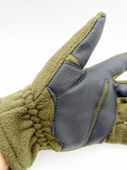 Перчатки тактические полнопалые на флисе (пара), размер универсальный, цвет зеленый - изображение 5