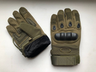 Теплі тактичні рукавиці Зимові ( З утеплювачем ) Військові, M Олива - зображення 5