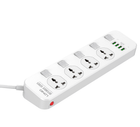 Мережевий фільтр LDNIO SC4408, 4 Розетки + 4 USB, 2 м, перетин 3х0, 75мм