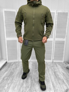 Тактическая теплая зимняя военная форма комплект костюм ( Куртка + Штаны ), Камуфляж: Олива, Размер: M - изображение 1