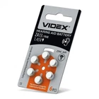 Батарейка повітряно-цинкова Videx ZA13 (PR48) BLISTER 6 шт.