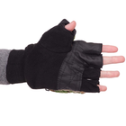 Перчатки-варежки тактические перчатки с откидными пальцами, перчатки многоцелевые, для охоты и рыбалки перчатки спиннингиста Размер L BC-9232 - изображение 8