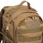 Штурмовой тактический рюкзак армейский военный походный для охоты 16 литров 40 х 26 х 15 см SILVER KNIGHT хаки АН9332 - изображение 5