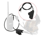 PTT тангента адаптер перехідник до активних навушників для рації Baofeng Kenwood - зображення 3