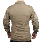Тактическая рубашка Lesko A655 Sand Khaki 2XL убакс мужская с длиными рукавами taktical - изображение 3