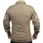 Тактическая рубашка Lesko A655 Sand Khaki 2XL убакс мужская с длиными рукавами taktical - изображение 3