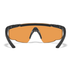 Защитные баллистические очки для стрельбища или вождения в пасмурную погоду Wiley X Saber Advanced, оранжевые линзы в черной оправе - изображение 4