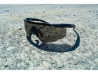 Защитные баллистические очки с сменными линзами Wiley X Saber Advanced, серые, розовые, оранжевые линзы в черной оправе - изображение 7