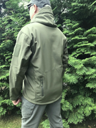 Куртка тактическая Tactical Pro непромокаемая мужская Soft Shell XXXL Олива (352154424) - изображение 9