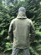 Куртка тактическая Tactical Pro непромокаемая мужская Soft Shell XXL Олива (352154421) - изображение 11