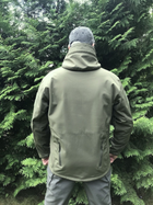 Куртка тактическая Tactical Pro непромокаемая мужская Soft Shell XXXL Олива (352154424) - изображение 11