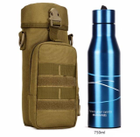 Армейская сумка чехол для бутылки или термоса Защитник 173 хаки - изображение 8