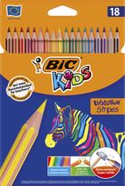 Олівці кольорові BiC Evolution Stripes 18шт (bc950524)