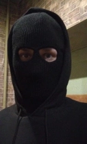 Балаклава маска Бандитка 2 очі WUKE Чорна, Унісекс - зображення 6