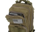 Рюкзак военный тактический 30 л Iso Trade зеленый камуфляж - изображение 6