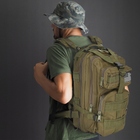 Рюкзак военный тактический 30 л Iso Trade зеленый камуфляж - изображение 8